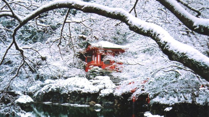 Kioto zimą